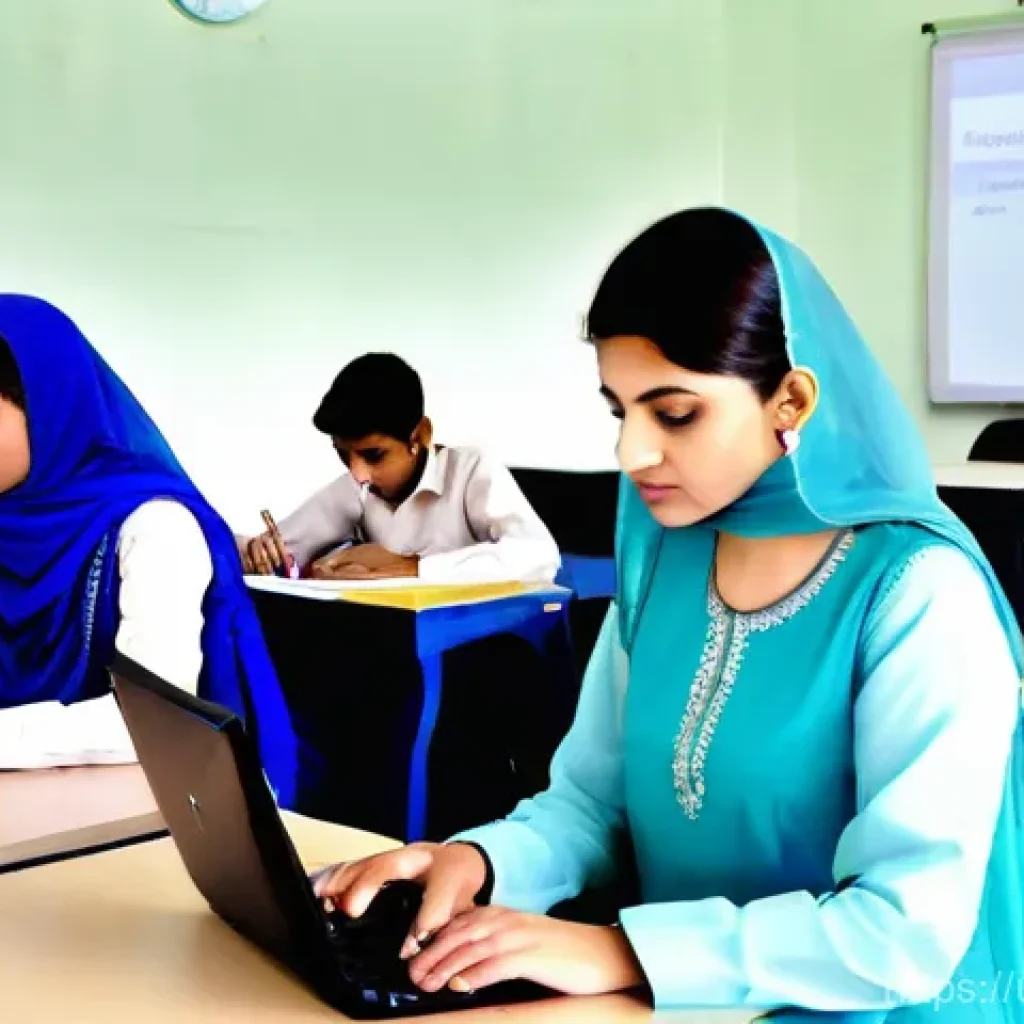 문해교육사와 필수 직업 기술 연구 - **Prompt 1: Empowering Future Leaders through Digital Skills in Pakistan**
    A vibrant and modern ...