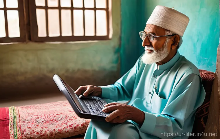 문해교육사와 필수 직업 기술 연구 - **Prompt 2: Digital Entrepreneurship and Family Support in a Pakistani Home**
    A warm and invitin...
