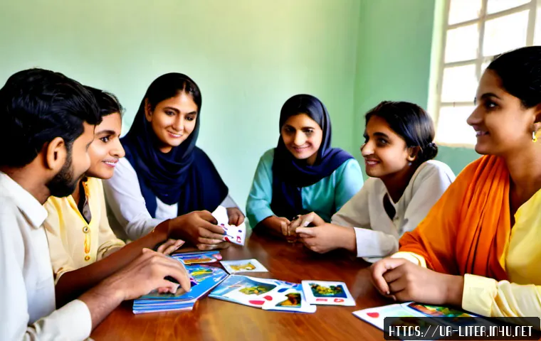 Home 17 문해교육사로서의 학생 중심 교육법 - Photorealistic student-centered adult literacy classroom in Pakistan, a warm and patient Urdu-speaki...
